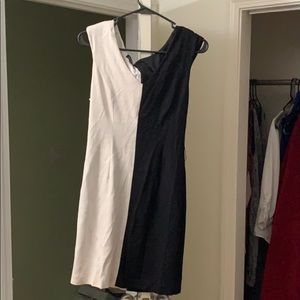 Black and White Bebe Dress